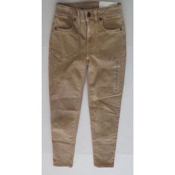 American Eagle Womens Sz 00 Lt. Brown Ne(x)t Level Stretch Hi-Rise Jegging Jeans - Picture 1 of 9